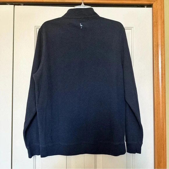 Tailorbyrd Collection Mens Gray Mock Neck 1/4 Zip Pullover - Picture 2 of 7